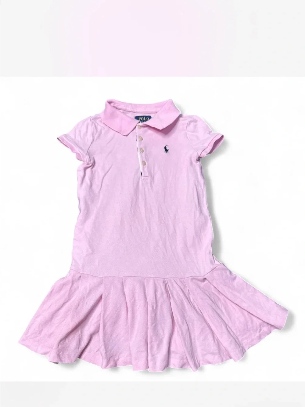 Polo by Ralph Lauren Light Pink Polo Dress with Embroidered Logo